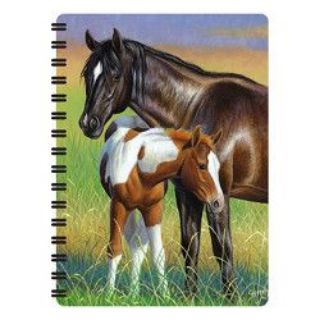 Obrázek z Notes 3D 11x14cm - klisna s hříbětem (10) 